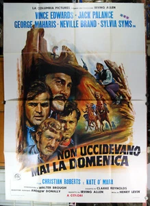 Plakat 4F Film KILLTEN NIE AM SONNTAG - THE DESPERADOS Jack Palance - Bild 1 von 1