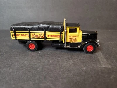 Vintage AHL Hartoy Coca-Cola Peterbilt 260 Yellow 1:64 C03041 - Loose - - Image 1 of 4