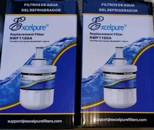 2 Pack RWF1100A Refrigerator Replacement Filters Samsung (Open Box New Sealed) - Picture 1 of 2