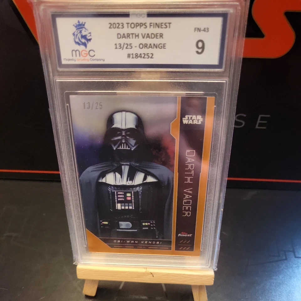  Topps Star Wars Finest Darth Vader orange 13/25 MGC 9  - Image 1 of 4