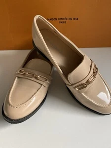 Damen Schuhe Halbschuhe Gr. 39 Leder College Schuhe - Bild 1 von 4