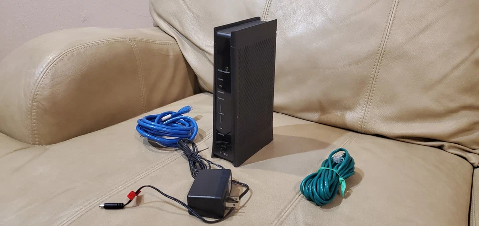 Zyxel C1100Z 802.11n Wireless Gateway CenturyLink WIFI Modem Router With 2 Cable - Image 1 of 4