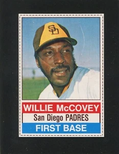 #124 WILLIE McCOVEY, Padres - 1976 Hostess: NM, scratches/full sharp cut 241463e - Picture 1 of 3