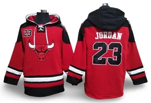 Sudadera con Capucha Michael Jordan #23 Chicago Bulls Térmica Polar Estilo Hockey — M–2XL - Imagen 1 de 1