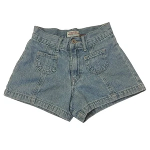 Vintage Girls LIMITED Jeans Shorts Size 8 High Waist 90s Mom Fit Light Blue - Picture 1 of 7