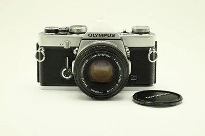 OM-1 Olympus 35mm film camera and 50mm lens - Image 1 of 4