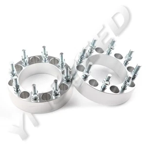 2PCS 8x165 to 8x165 Wheel Spacers 2" Thick |14x1.5 Studs | 130MM |8x6.5 to 8x6.5 - Picture 1 of 4
