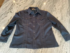 Cappotto giacca vintage 70 Lee poliestere tempo libero USA L - Foto 1 di 8