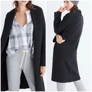 MADEWELL Rivington Suéter Abrigo Mujer XXS Lana Merino Cárdigan Gris - Imagen 1 de 10