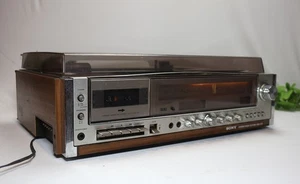 ⭐Sistema de música estéreo Sony HMK-339 de colección - Cassette, sintonizador y tocadiscos - COMO ESTÁ - Imagen 1 de 11