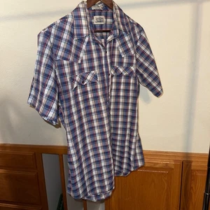 Herren Vintage Levis Flanell Hemd kariert Langarm Baumwolle Größe L - Bild 1 von 4