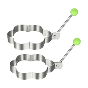 2 PIEZAS Molde Huevo Frito Flor Ciruela Huevo Acero Inoxidable Cocina Panqueques Molde Anillos - Imagen 1 de 3