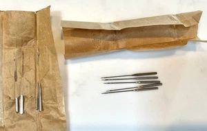9 Davis Sewing Machine Co. Antique Needles, Authentic Very Old VTG, Mailing Tube - Picture 1 of 7