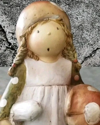 Mushroom Girl Ceramic Figurine Vintage 10.5" by Seymour Mann - Image 1 of 4