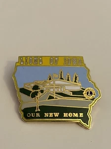 Lions Of Iowa Our New Home Lapel Pin P111 - Picture 1 of 3