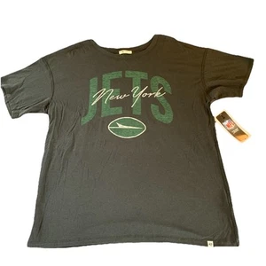 NUEVO CON ETIQUETAS New York Jets Gris Ligero '47 Marca NFL Mujer Camiseta Grande $40 - Imagen 1 de 13