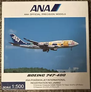Hogan Herpa 1:500 ANA All Nippon Boeing 747-400 Pokémon Jet NH50029 - Picture 1 of 2