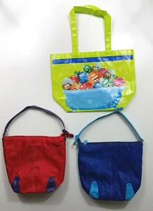 Avon Kids Naturals Tote Bag Lot Lime Green Blue Red Summer Travel Beach Carry - Picture 1 of 10