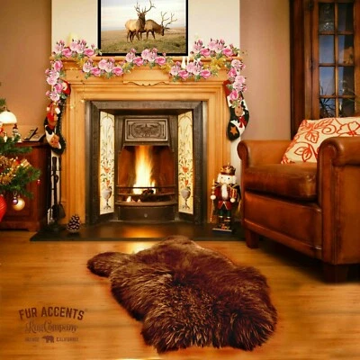 Alfombra gruesa de piel sintética de oveja islandesa, peluda, piel individual, forro de gamuza EE. UU. Foto 1 de 4