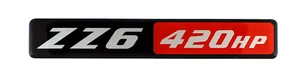 ZZ6 420 HORSEPOWER CAMARO EMBLEM (B) Super Sized BLACK - Picture 1 of 2