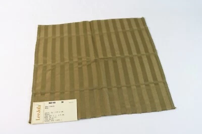 Vintage Designer Fabric Upholstery Sample LEE JOFA Bray Stripe Moss Green 12"SQ - Image 1 of 4