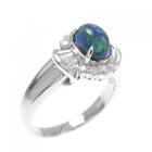 Authentic Pt Black Opal Ring 1.350Ct  #260-005-803-2978