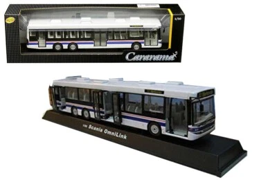 Cararama 1:50 Scania OMNILINK Bus White Diecast Model 56702 W - Image 1 of 4
