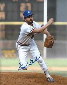 Signed  8x10 GENE GARBER Atlanta Braves Autographed photo - COA  - Picture 1 of 1