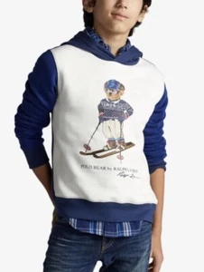 Ralph Lauren Polo Boy's Bear Fleece Hoodie Sweatshirt Sz14-16 NWOT - Picture 1 of 5