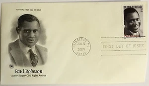 100 PIEZAS USPS Estampilla Paul Robeson 2004 37c FDC 3824 edición del primer día NUEVA - Imagen 1 de 1