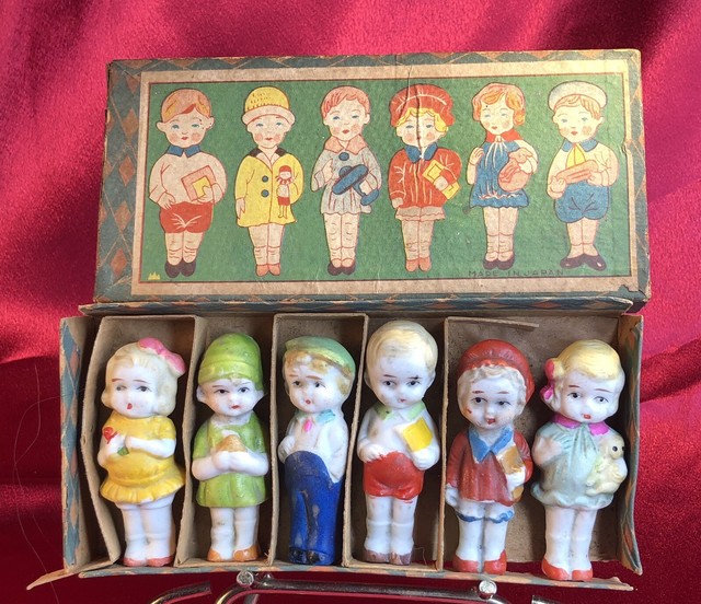 Vintage Bisque Penny Dolls (c.1920s) – Rush Creek Vintage