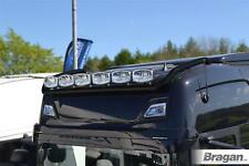 Roof Bar BLACK + Spots + Clear Beacons For New Gen Scania R & S 17+ High Cab
