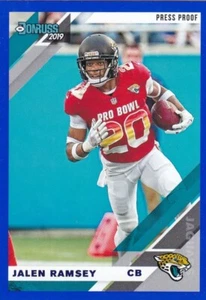 JALEN RAMSEY 2019 DONRUSS BLUE PRESS PROOF PARALLEL #125 JAGUARS PRO BOWL - Picture 1 of 1