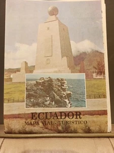 Map Ecuador Mapa Vial Turistico 1989 Folding - Picture 1 of 8