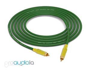 Cable cuádruple Mogami 2534 | Anfenol amarillo RCA a RCA | Verde 5 pies 5 pies 5' - Imagen 1 de 1