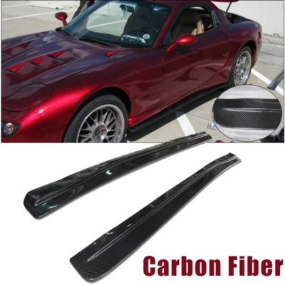Kit de fibra de carbono para Mazda RX7 FD3S Fe*ed 1992-2002 estilo extensión de faldón lateral Foto 1 de 4