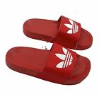 Adidas Adilette Lite rote Slide-Sandale Gr. 6 Neu im Karton
