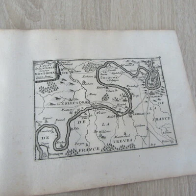 PLAN VILLE DE MONT-ROYAL  COURS DE MOSELLE 1667 GRAVURE ORIGINALE DU 17° SIECLE - Photo 1/3