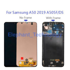 QC For Samsung A50 SM-A505F/DS SM-A505U/A/G LCD Screen Touch Digitizer +Frame
