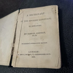 Samuel Johnson Dictionary 1863 - Picture 1 of 9