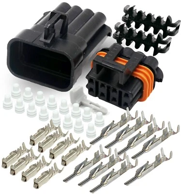 Delphi Metri-Pack 150 Series 8-Way Connector w/20 22 AWG Sealed 16 V & 14 amps - Image 1 of 4