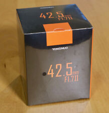 NEW IN BOX - Yongnuo 42.5mm f/1.7 M II Lens for Micro Four Thirds