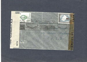 1943 CENSURED ARGENTINA TO ANN ARBOR,MICH COVER