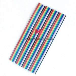 1M 10/14/16/20/40/64P 1.27mm PITCH Color Flat Ribbon Cable Rainbow Dupont Wire - Picture 1 of 22