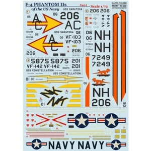 Print Scale 72-266 Decal Flugzeug 1:72 Phantom F-4 Navy Teil 2 Wasserrutsche Decals - Bild 1 von 24