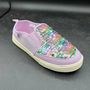 Osh-Kosh B'gosh Youth Girl's Loafers Casual Shoes Size 2 Mauve Sequined   [21] - Picture 1 of 8