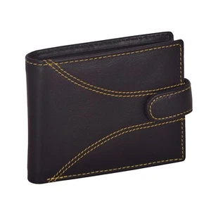 RFID Leather Wallet for Men, Card Holder, Money Organizer, Gift for Dad, Mens - Picture 1 of 5