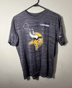 Minnesota Vikings T Shirt Mens Size M NFL Football Logo Nike Dri Fit