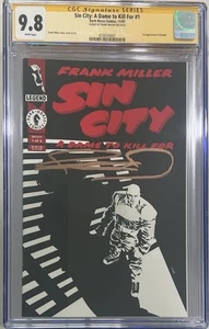 Sin City A Dame to Kill For (1993) #1 CGC SS 9.8 firmado por Frank Miller - Imagen 1 de 2