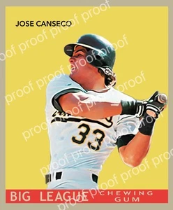 Custom Jose Canseco Novelty Goudey Style Hand Made Trading Card TTM signer - Picture 1 of 2